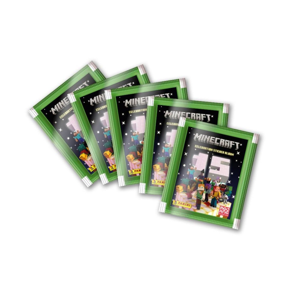 PANINI CHILE - Pack 48 Sobres Minecraft 15° Aniversario