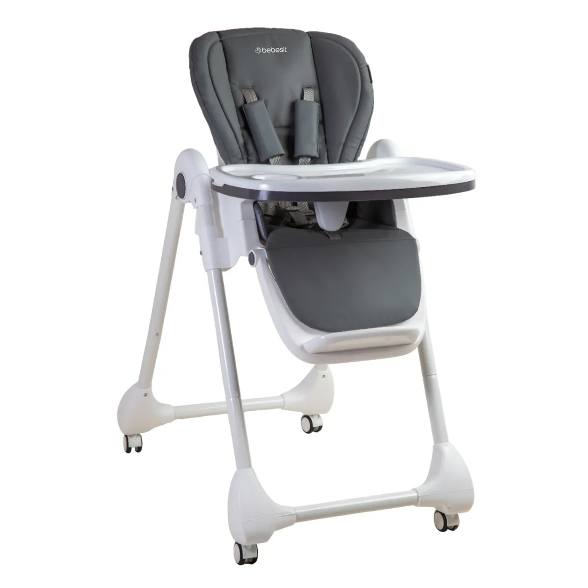 BEBESIT - Silla de Comer EasyFeed Gris Bebesit
