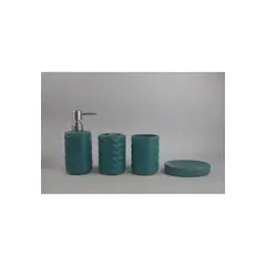CHANTILLY - Set Accesorios Baño 4 Piezas Bacco Azul