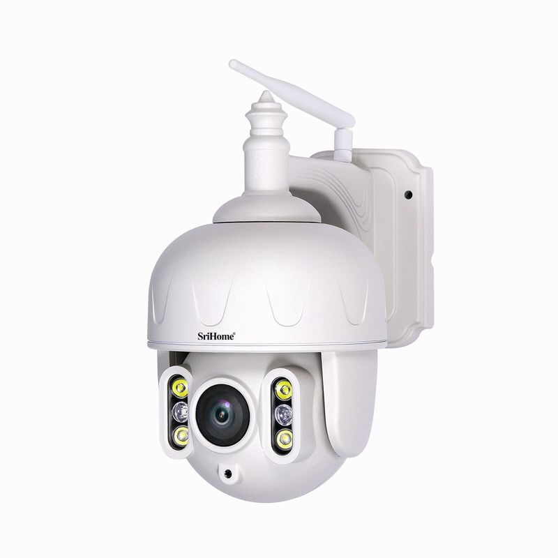 SRIHOME - Cámara IP WIFI exterior Quad HD 1920P 5MP 5g audio y ranura SD Srihome SH028B