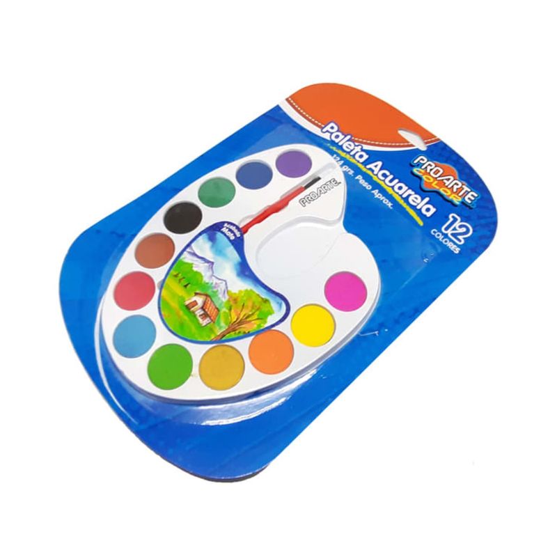 PROARTE - Acuarela Paleta 12 Colores Proarte