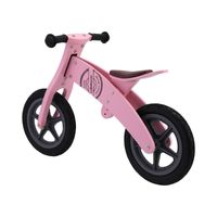 Bicicleta de Equilibrio Madera Wood Rosada