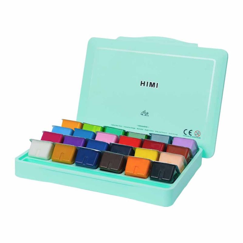 HIMI - Set Miya gouache 24 colores / 30gr sin pinceles verde