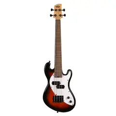 KALA - U-Bass Cuerpo Sólido Fretless Marron Burst