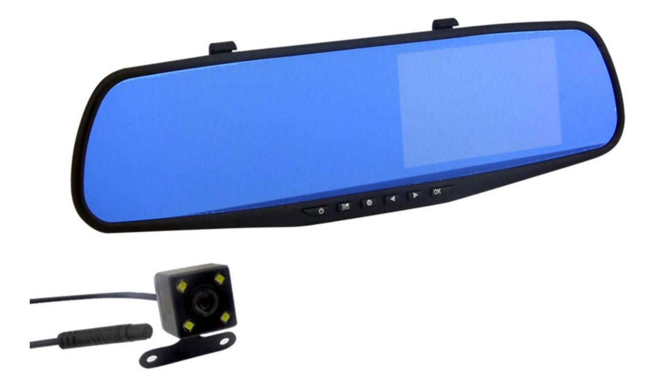 Espejo Retrovisor Auto Camara Retroceso Camara DVR 4.3