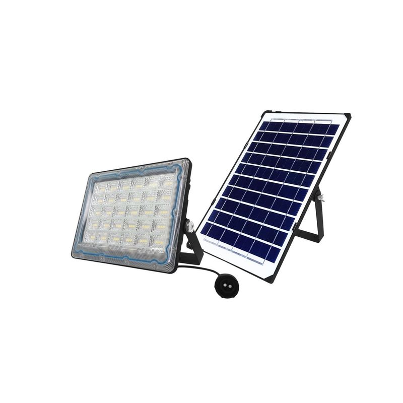 IMPORTCLICK - Foco LED 100W IP66 Panel Solar Control Remoto