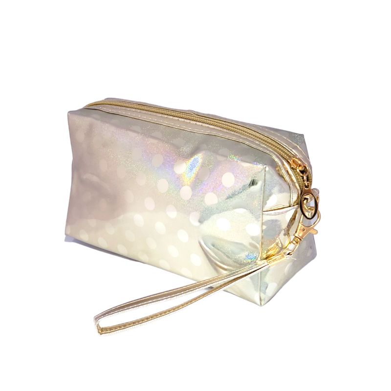 MISSI BEAUTY - Cosmetiquero Lunares Dorado L