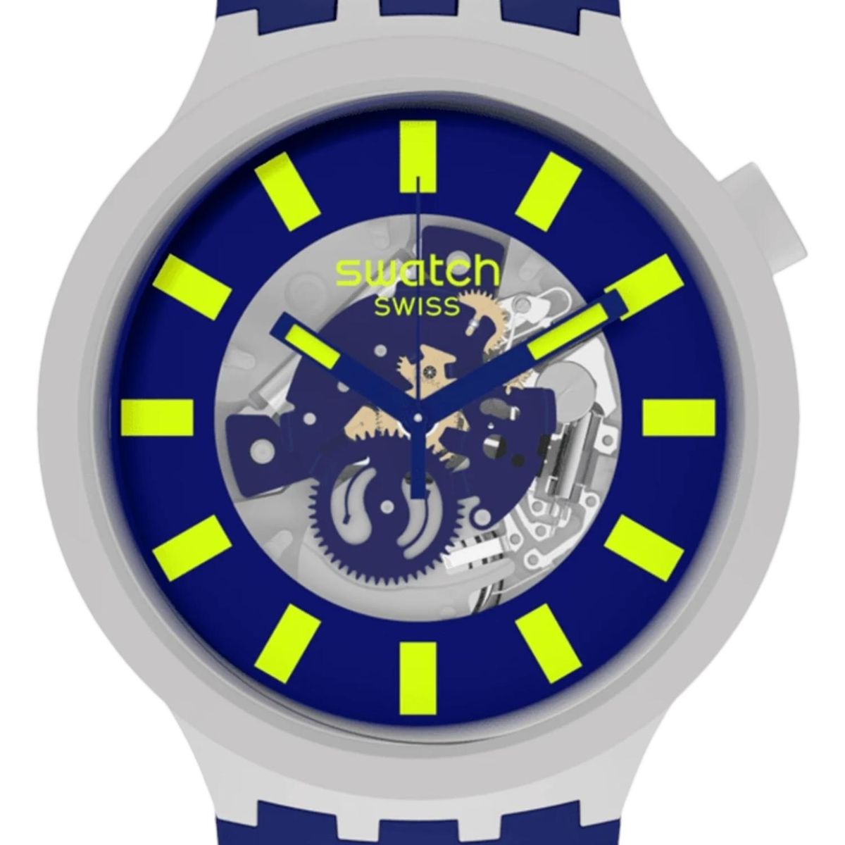 SWATCH - Reloj Swatch Bioceramic Limy Skeleton Unisex Sb03m103
