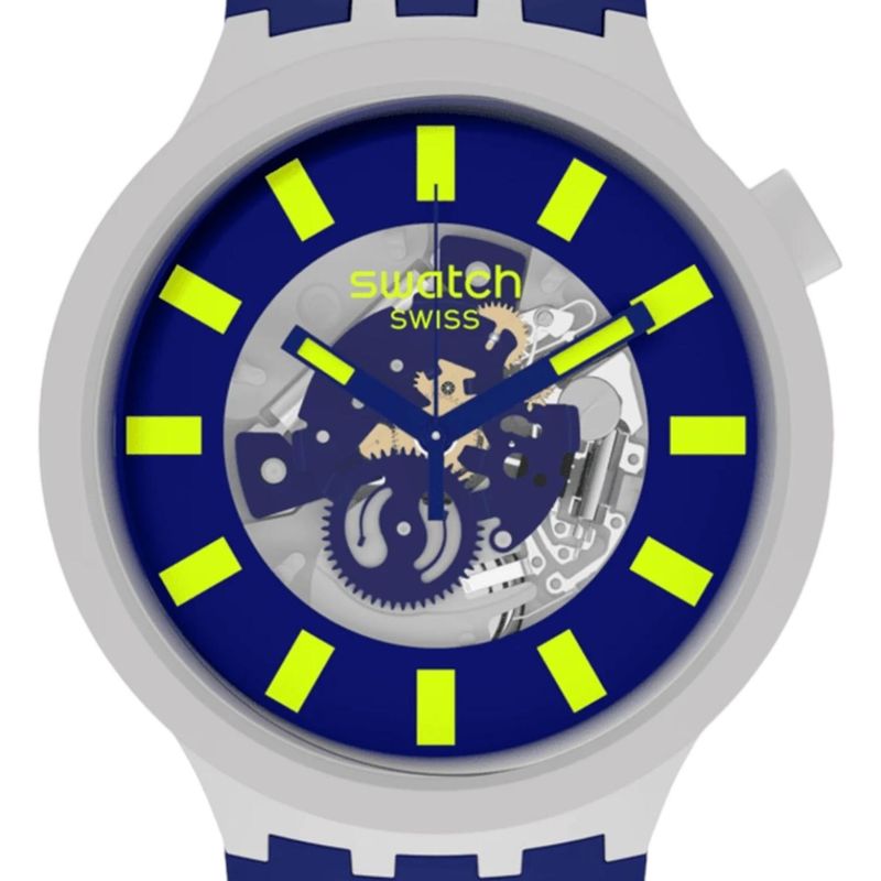 SWATCH - Reloj Swatch Bioceramic Limy Skeleton Unisex Sb03m103