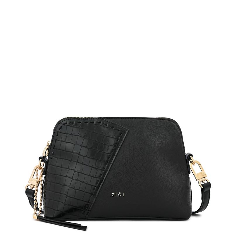 ZIOL - Cartera bandolera mediana biel negro especial