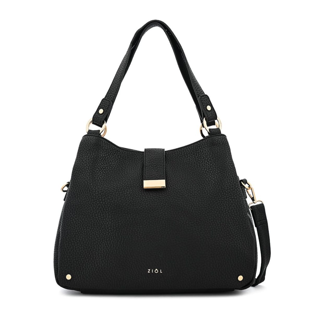 ZIOL - Cartera tote tres divisiones alida mediana negro especial