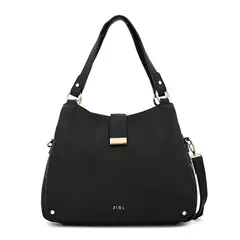 ZIOL - Cartera dos asas tres divisiones alida negro especial