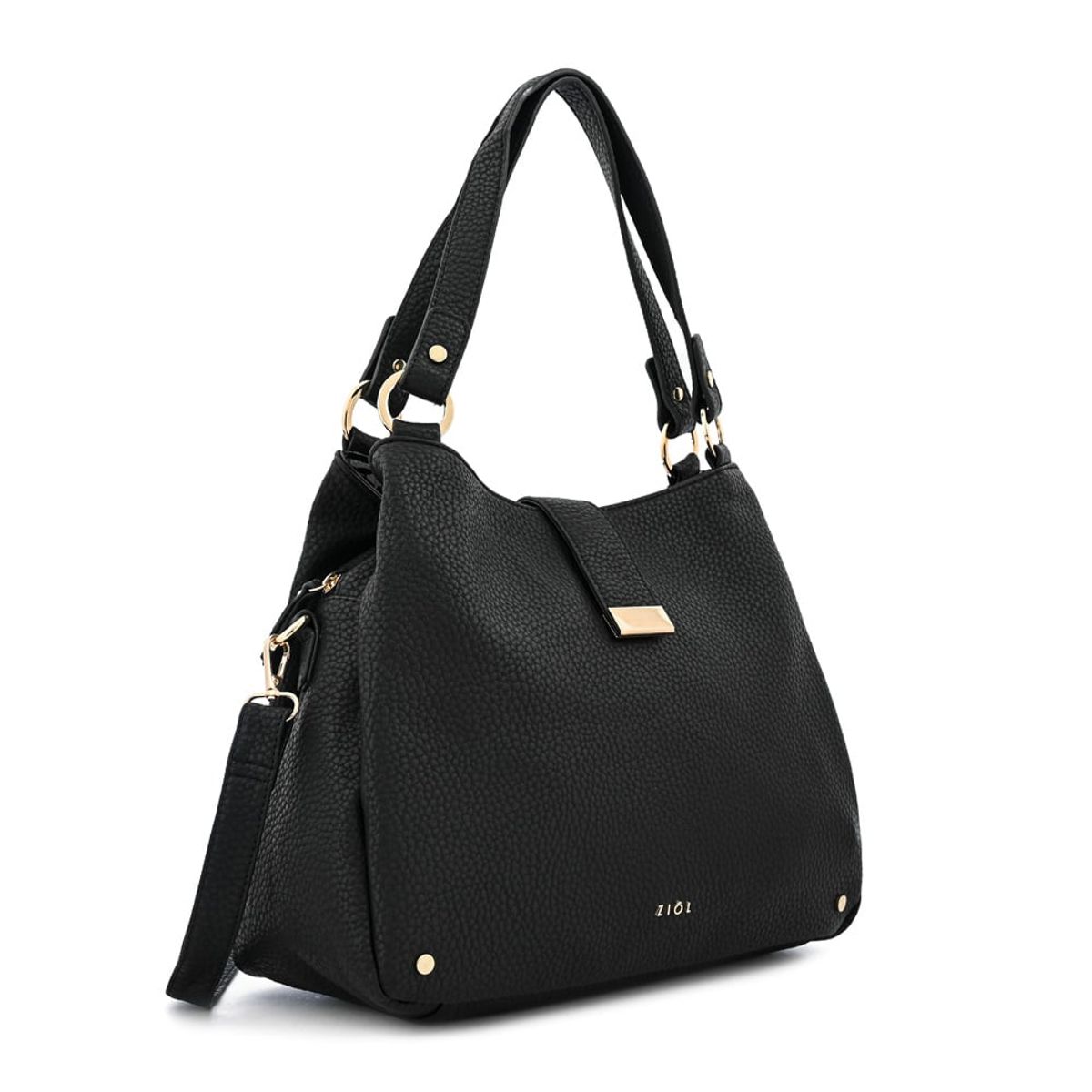ZIOL - Cartera tote tres divisiones alida mediana negro especial