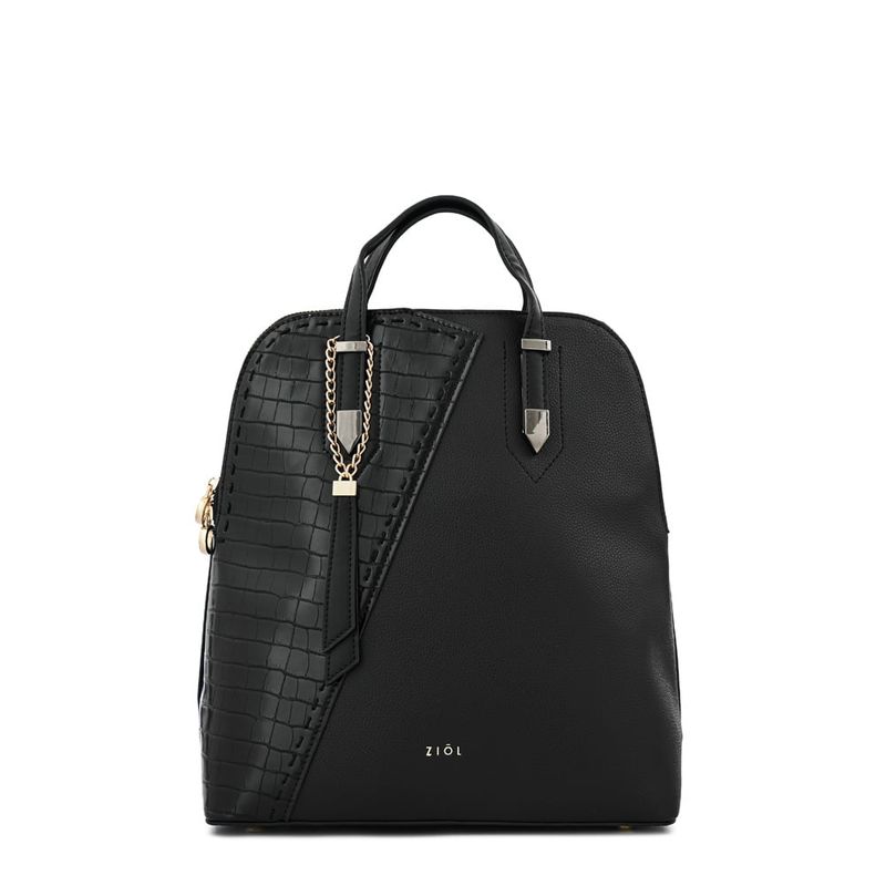 ZIOL - Mochila mediana biel negro especial