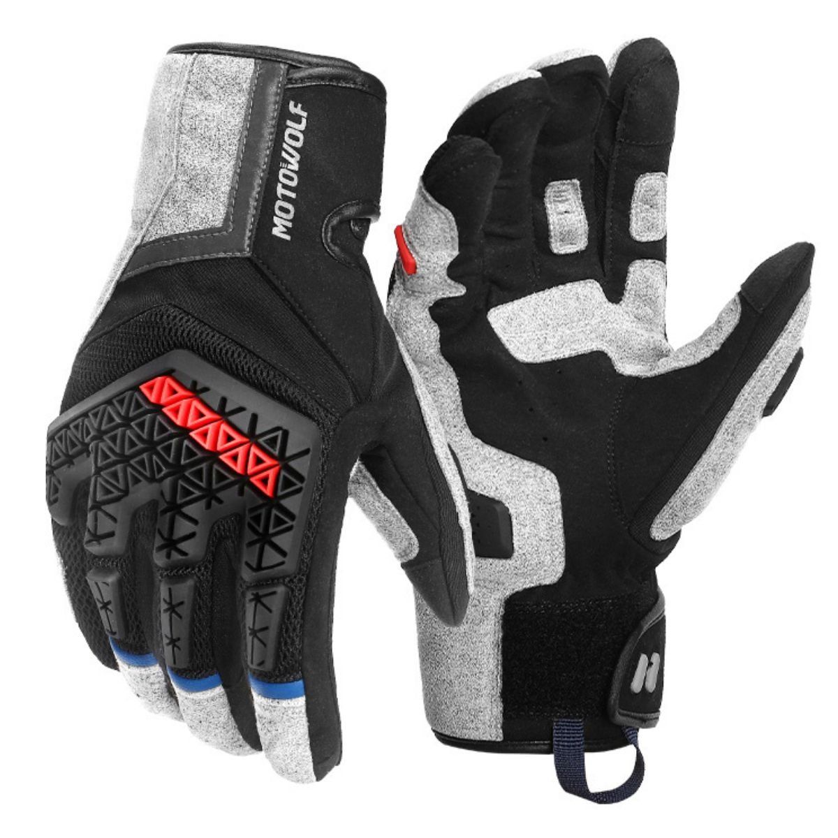 MOTOWOLF - Guantes de Moto Tácticos y Táctiles Motowolf 0338