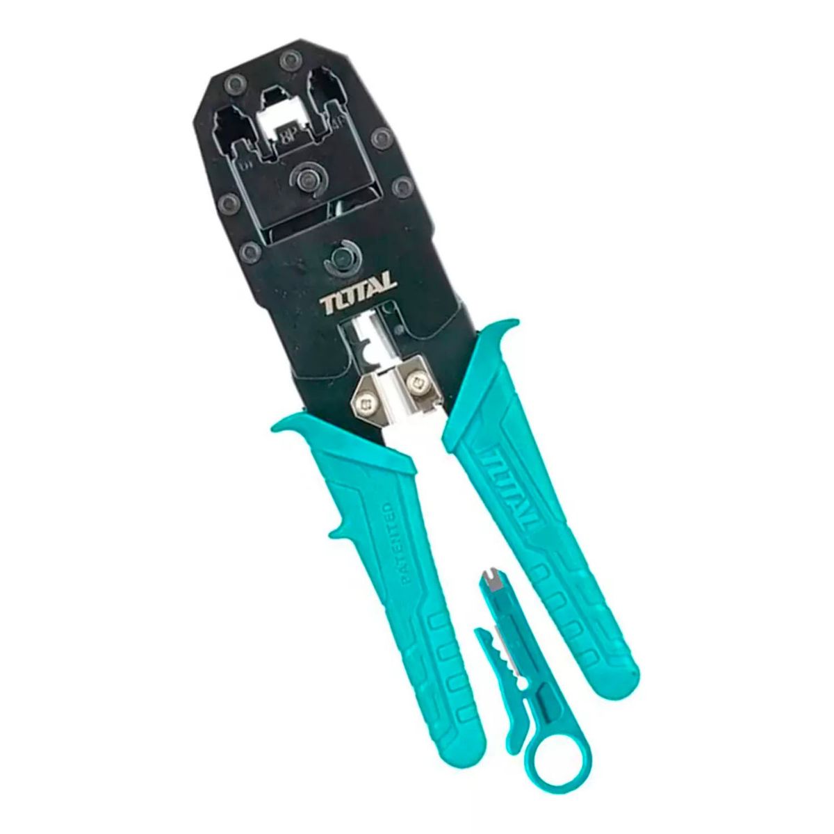 TOTAL TOOLS - Crimpeadora Alicate Prensa Apriete Terminal 4p 6p 8p Total