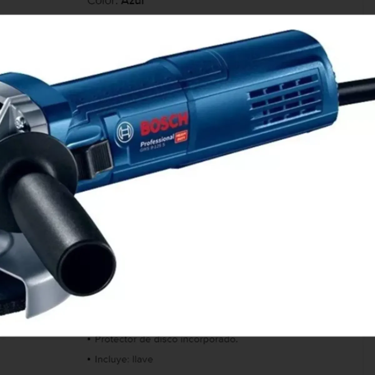 BOSCH - Esmeril Angular Bosch Gws 9-125  5 900w