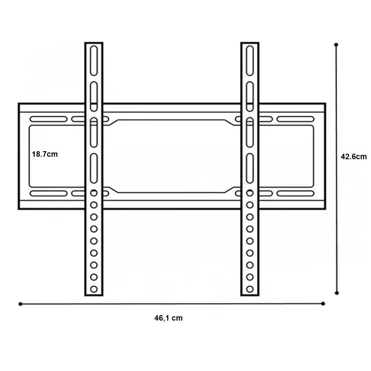 GENERICO - SOPORTE FIJO PARA LCDLED EN MURO 32 A 55