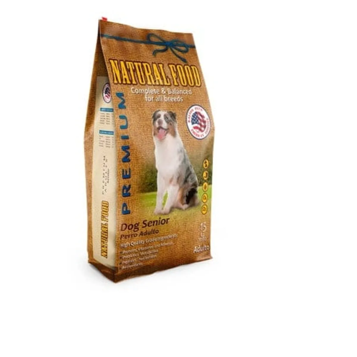 NATURAL FOOD - ALIMENTO DE PERRO NATURAL FOOD SENIOR RAZA MED-GRANDE 15 KG
