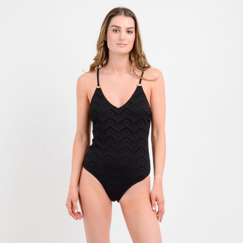O'NEILL - TRAJE DE BAÑO ENTERO WILEY  NEGRO