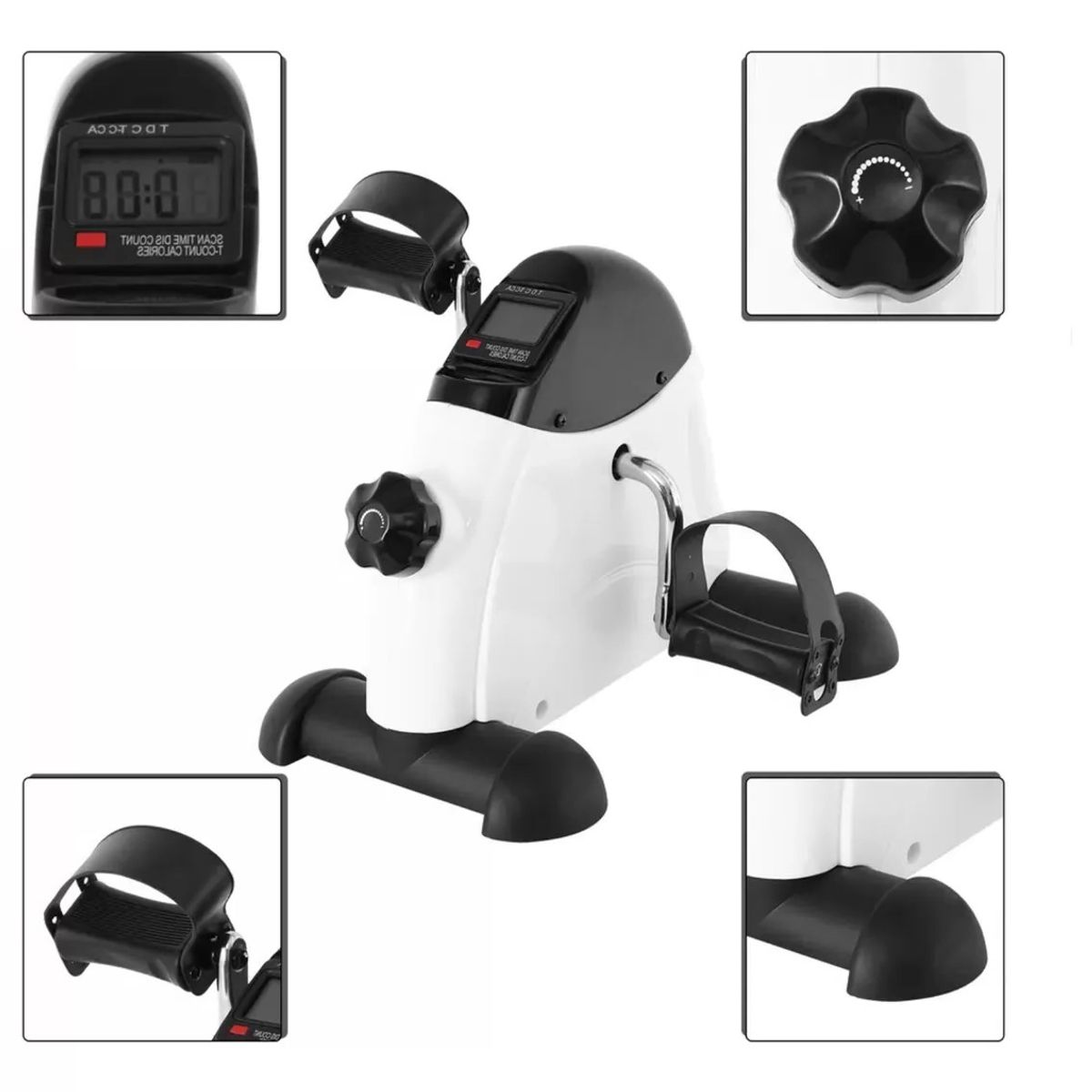 GENERICO - Pedalera Mini Bicicleta Estática Con Pantalla Led Portatil 904