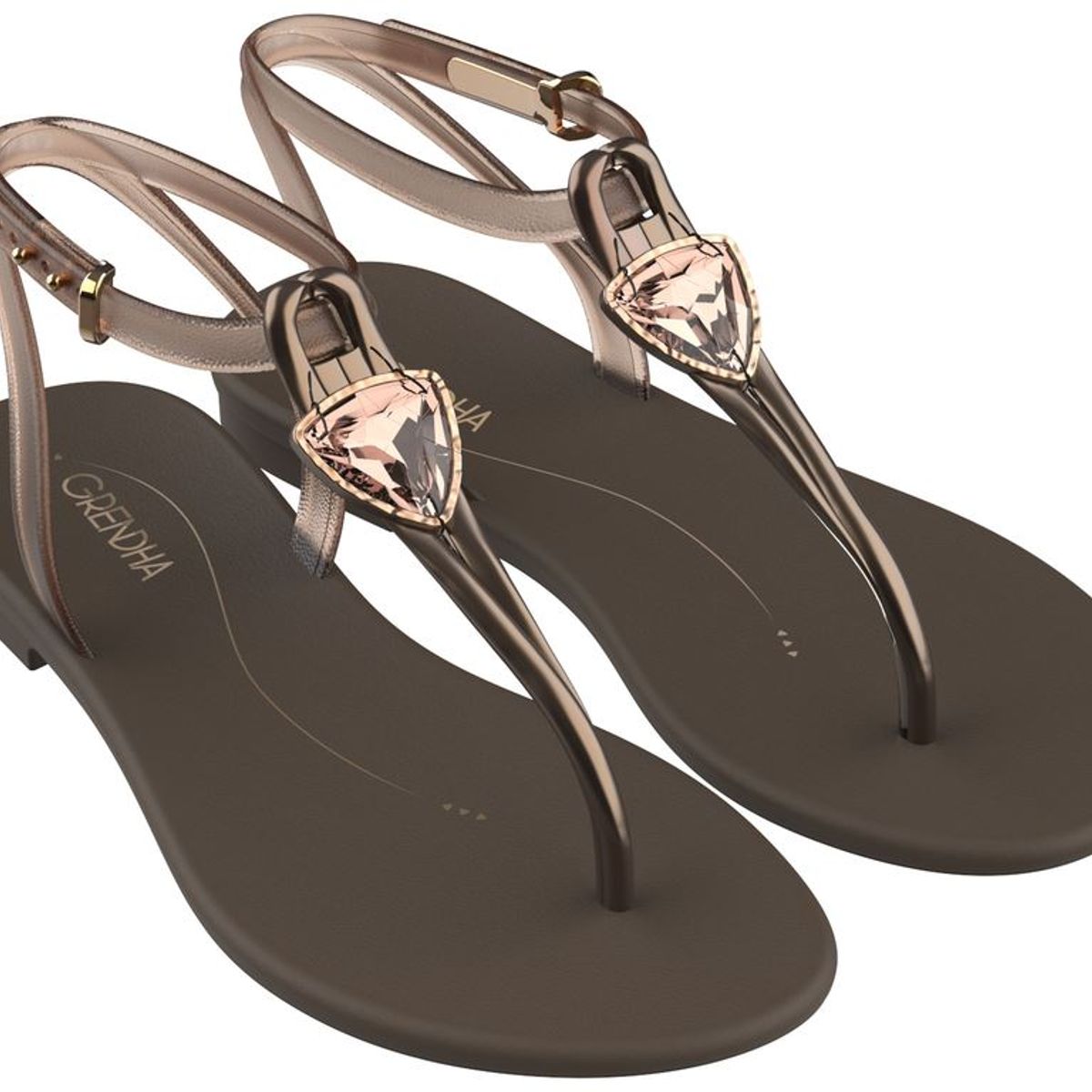 GRENDHA - Sandalia Mujer Café Luar 2 Grendha