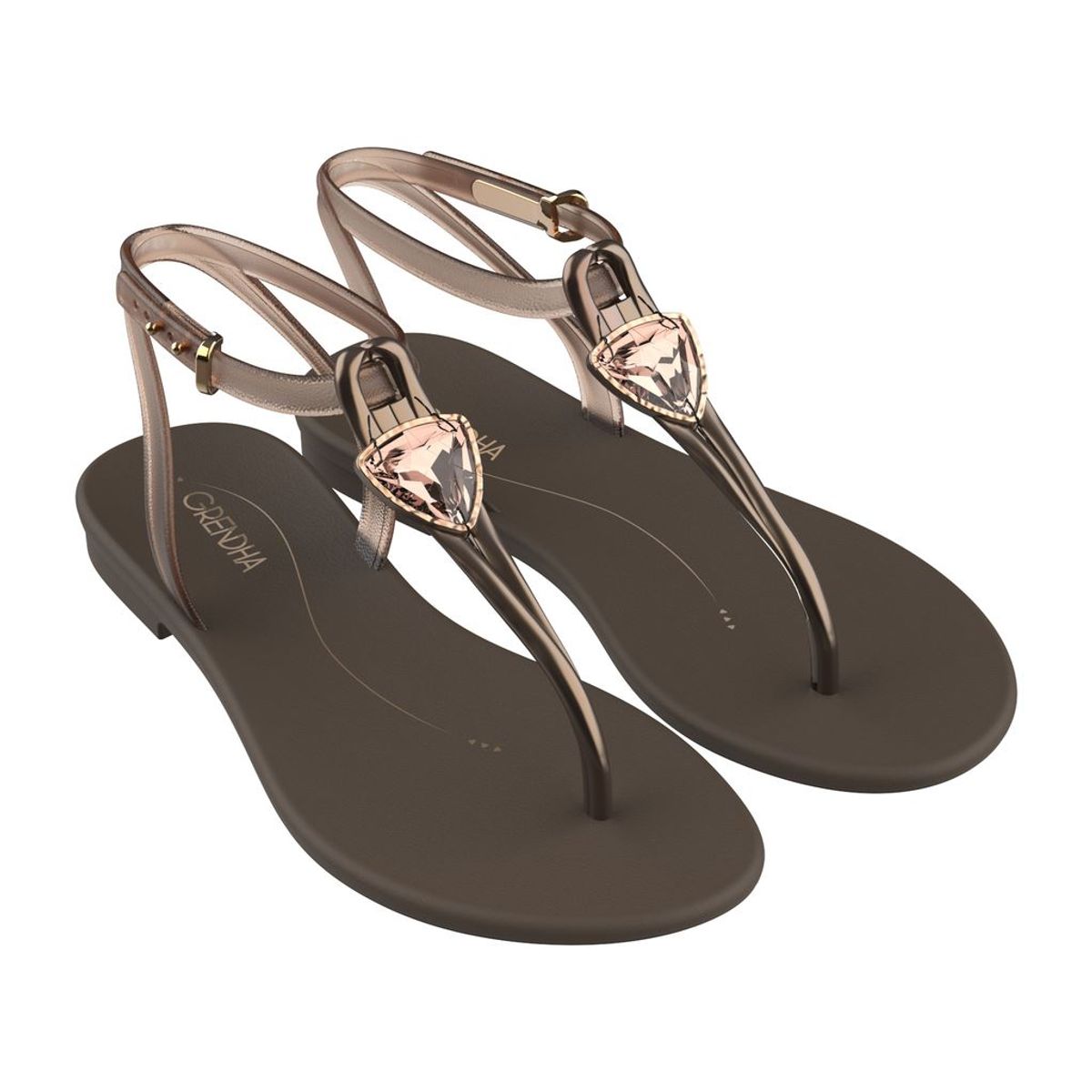 GRENDHA - Sandalia Mujer Café Luar 2 Grendha