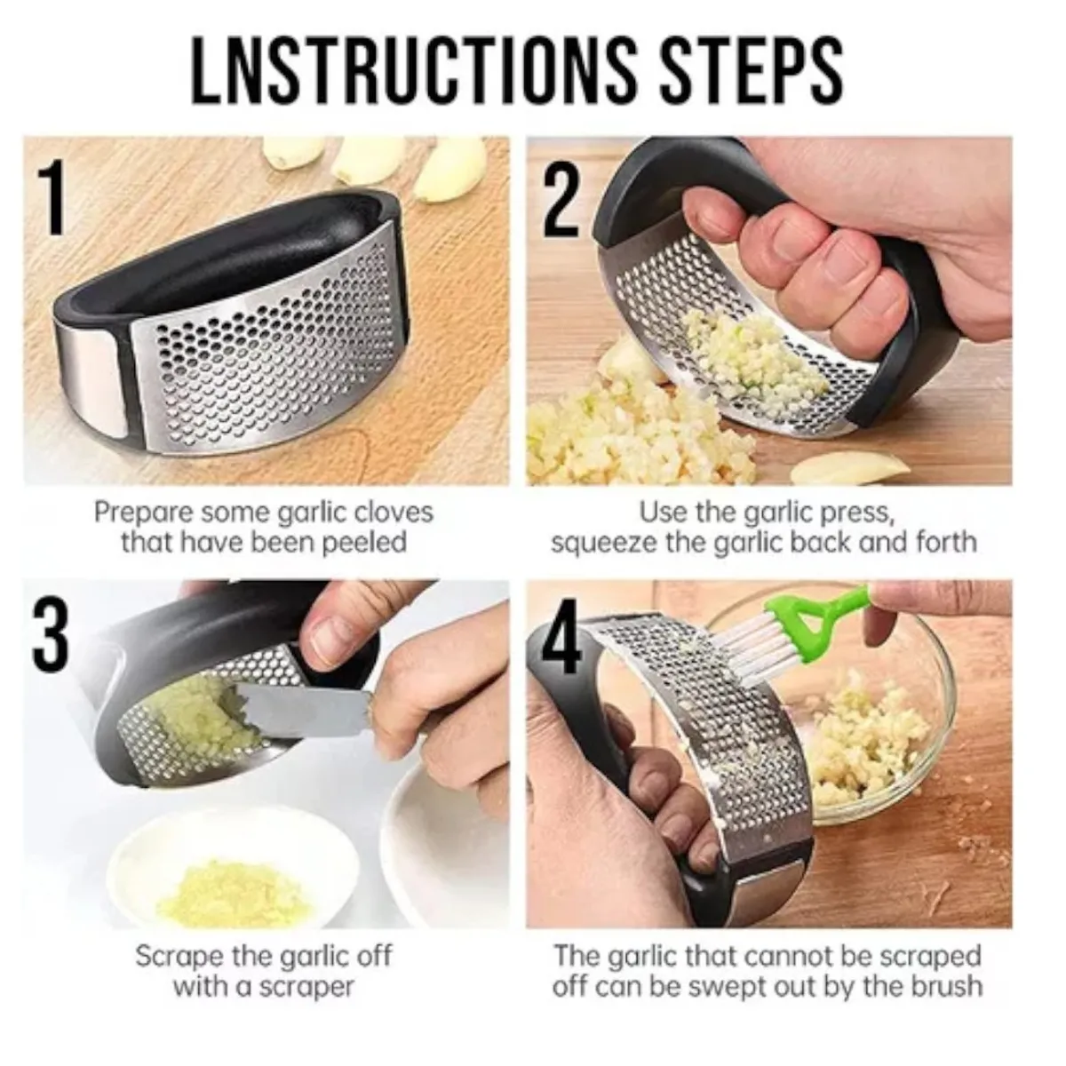 GENERICO - Triturador De Ajo Prensa Machacador De Ajo