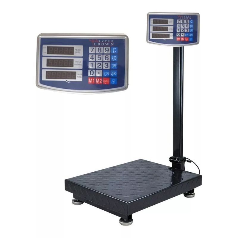 GENERICO - Balanza Industrial Pesa Digital 500 Kg Recargable Con Brazo