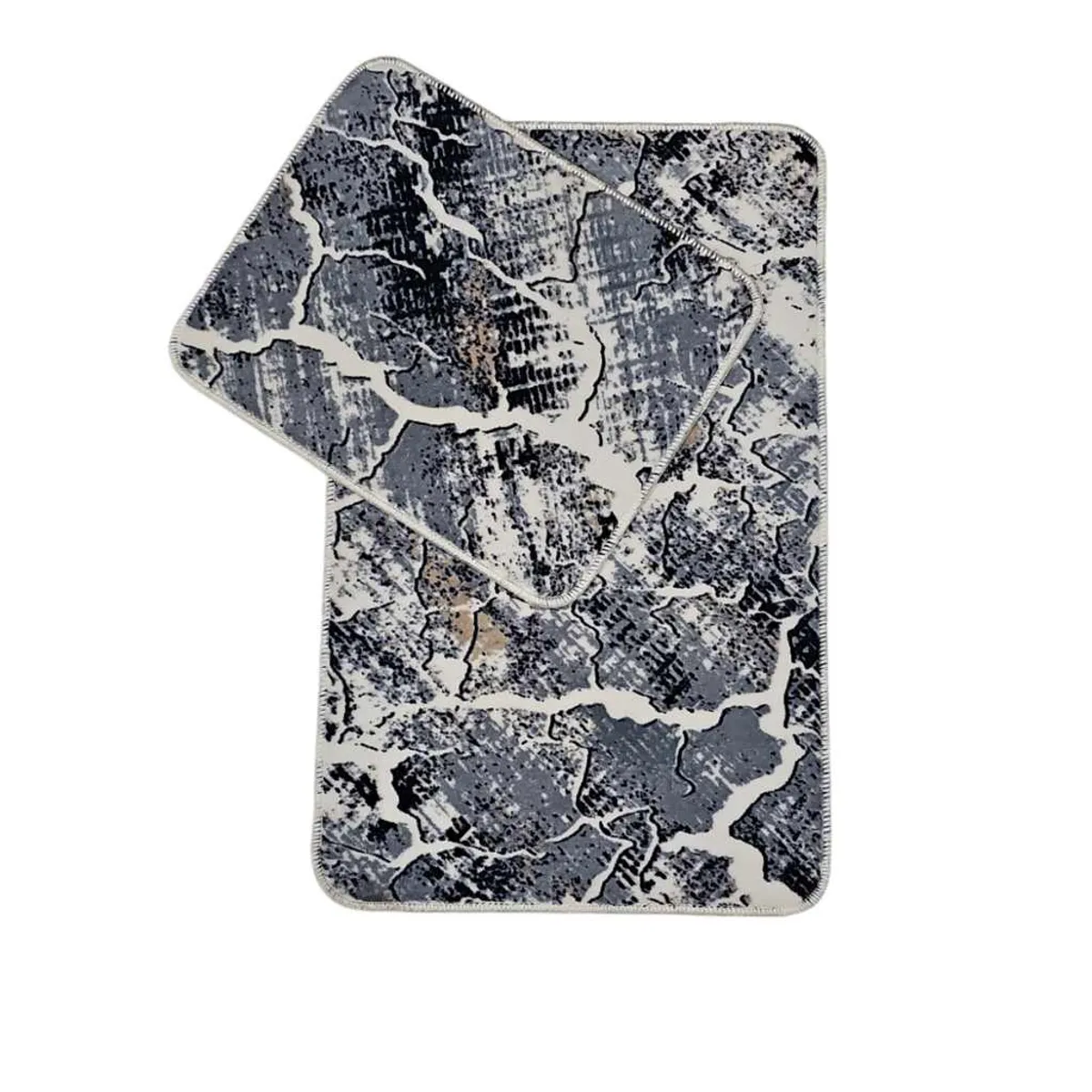 GENERICO - Set 2 Piso de baño con antideslizante hechos en Turquía 50X80 CM