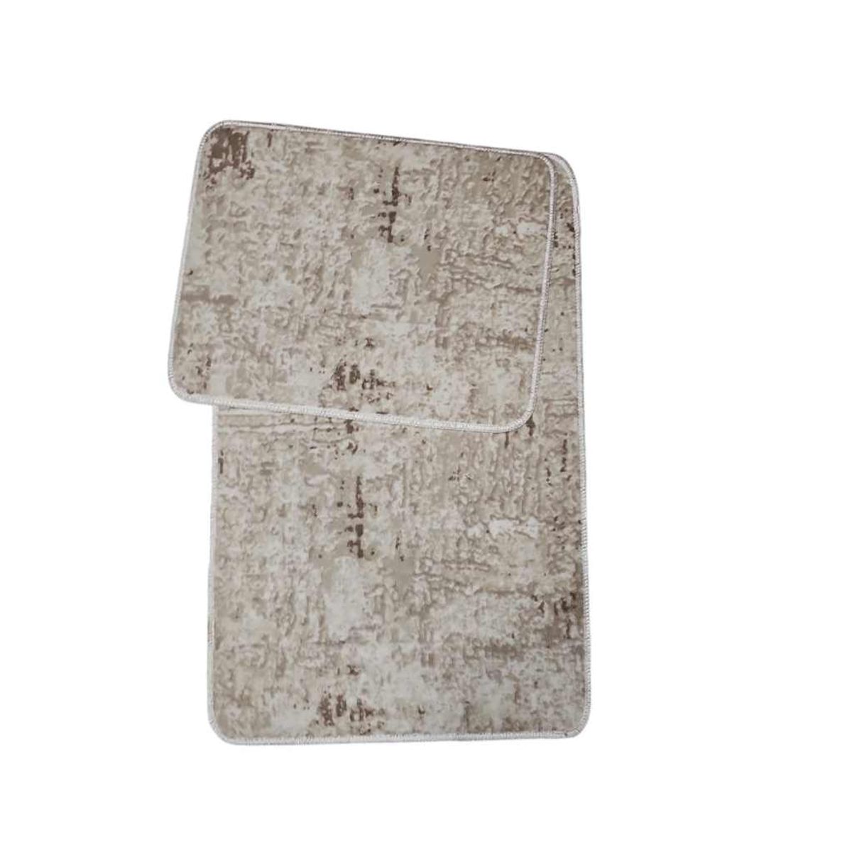 GENERICO - Set 2 Piso de baño con antideslizante hechos en Turquía 50X80 CM