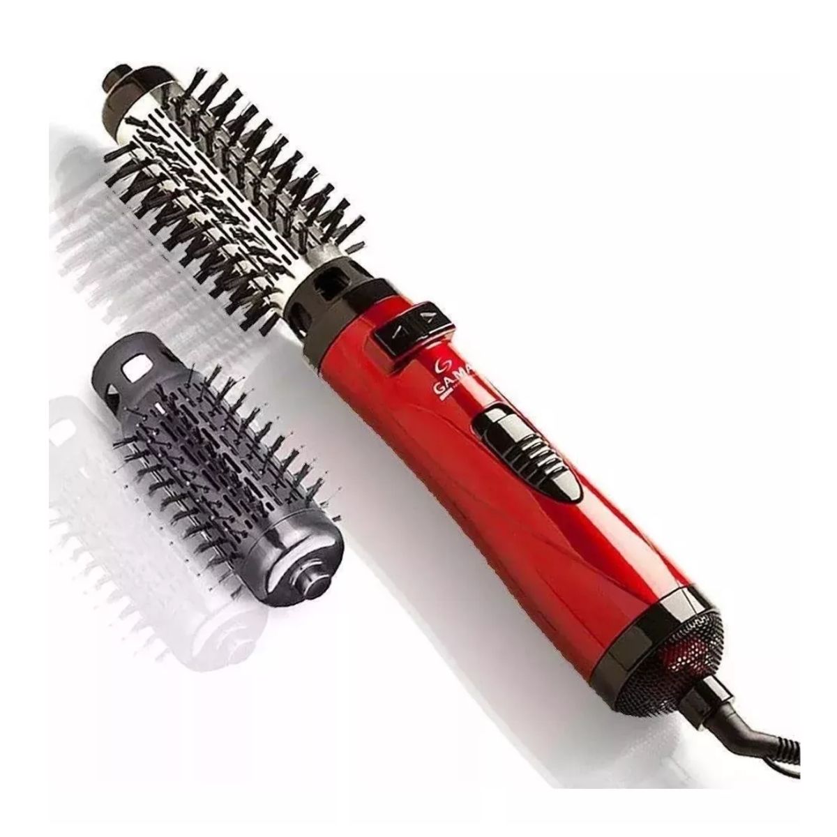 GAMA - Cepillo Secador Y Voluminizador Turbo ION 2600 3 EN 1 GAMA  Rojo
