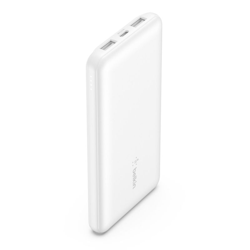 BELKIN - Batería Portátil 10.000 mAh USB-A y USB-C 15W Belkin Blanco