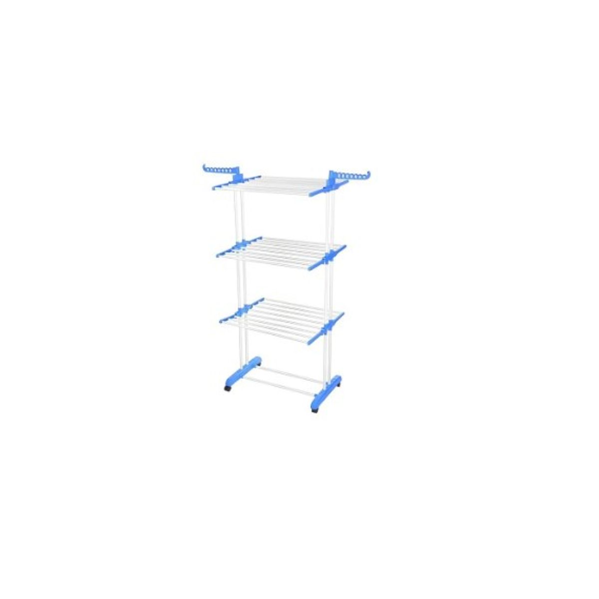 GENERICO - Tendedero Organizador Colgador Ropa Plegable 3 Blanco