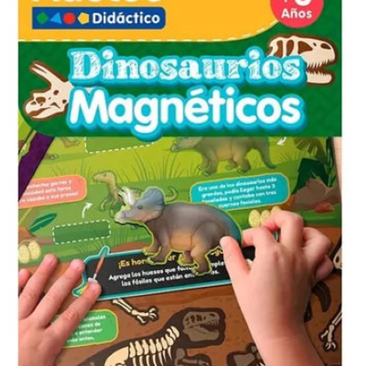 ADETEC - Dinosaurios Láminas Magnéticas Juega Y Aprende +3años