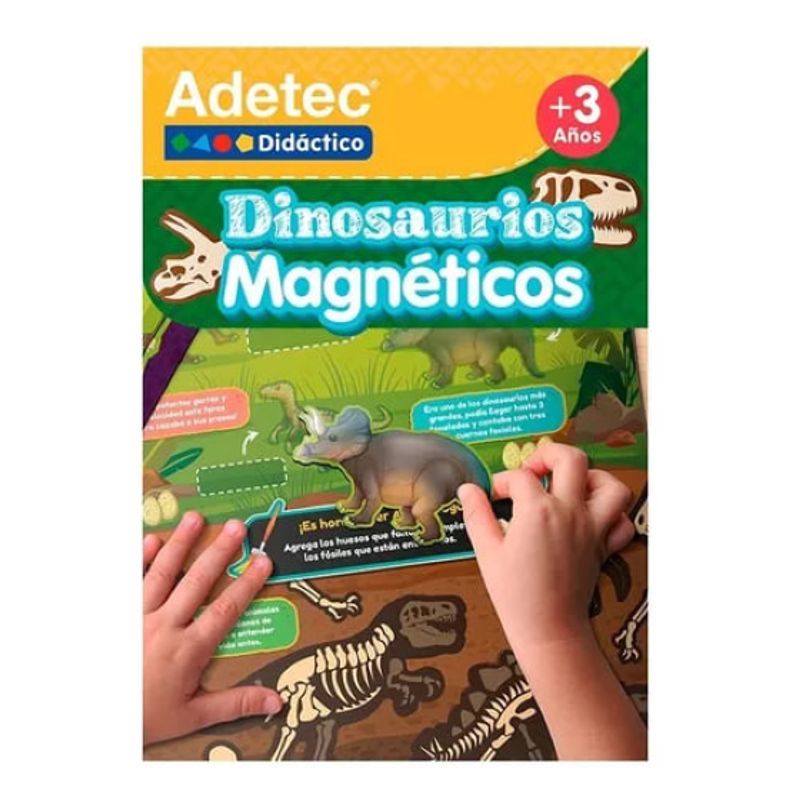 ADETEC - Dinosaurios Láminas Magnéticas Juega Y Aprende +3años