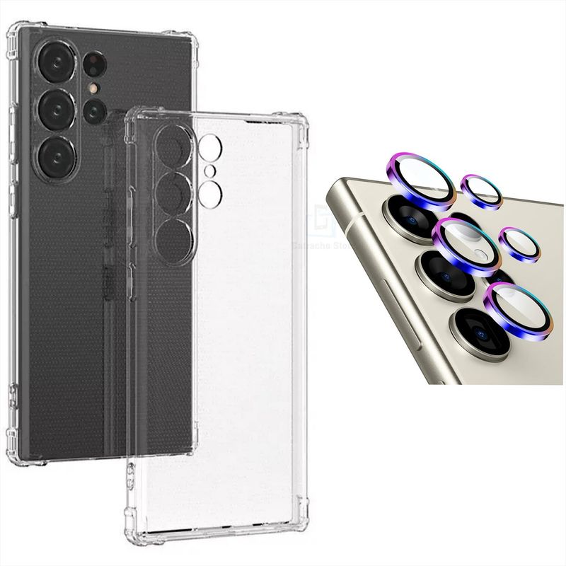 GENERICO - Carcasa Transparente Para Samsung S24 Ultra - Lentes Multicolor