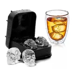 GENERICO - Cubetera Molde 4 Hielos 3d Silicona