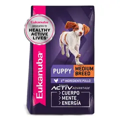 EUKANUBA - ALIMENTO DE PERRO PUPPY RAZA MEDIANA 3 KG