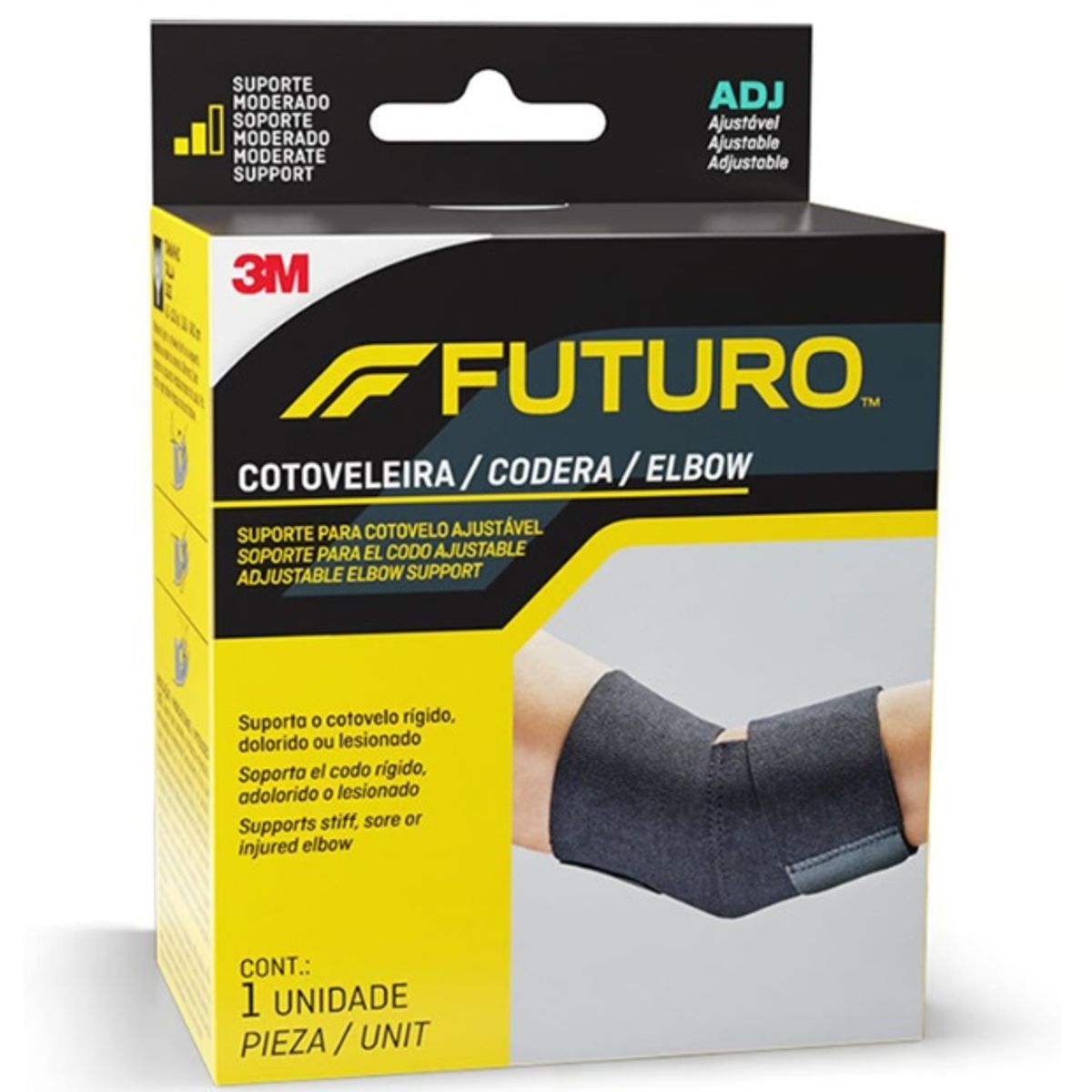 3M - Soporte de Codo Ajustable Futuro 3M Negro