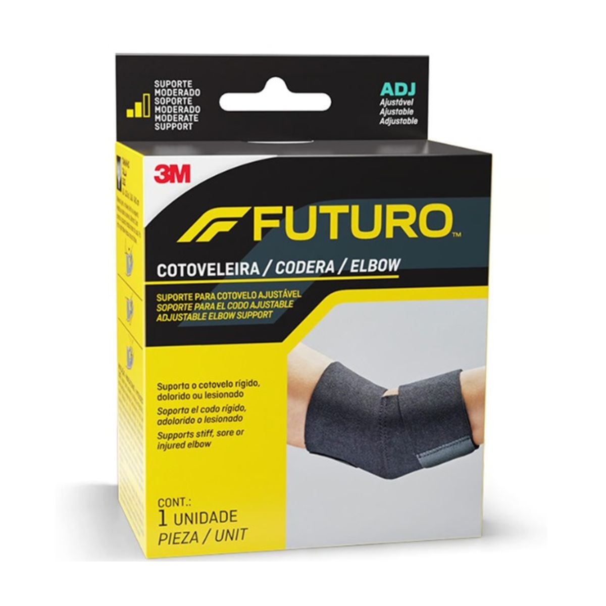 3M - Soporte de Codo Ajustable Futuro 3M Negro