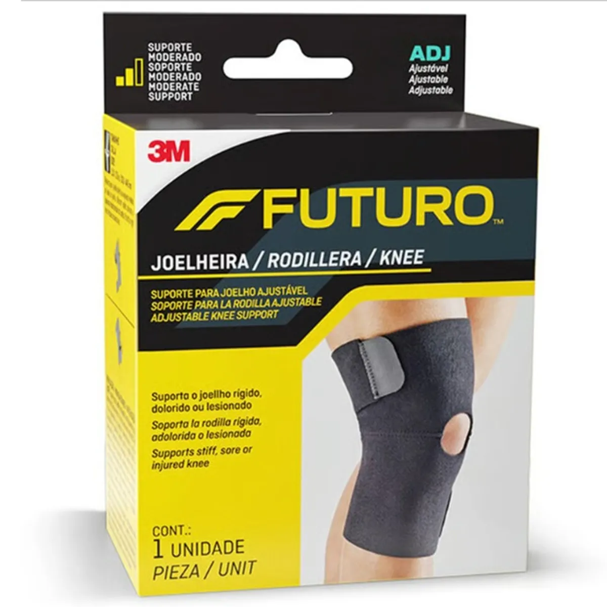 3M - Soporte de Rodilla Ajustable Futuro 3M Negro
