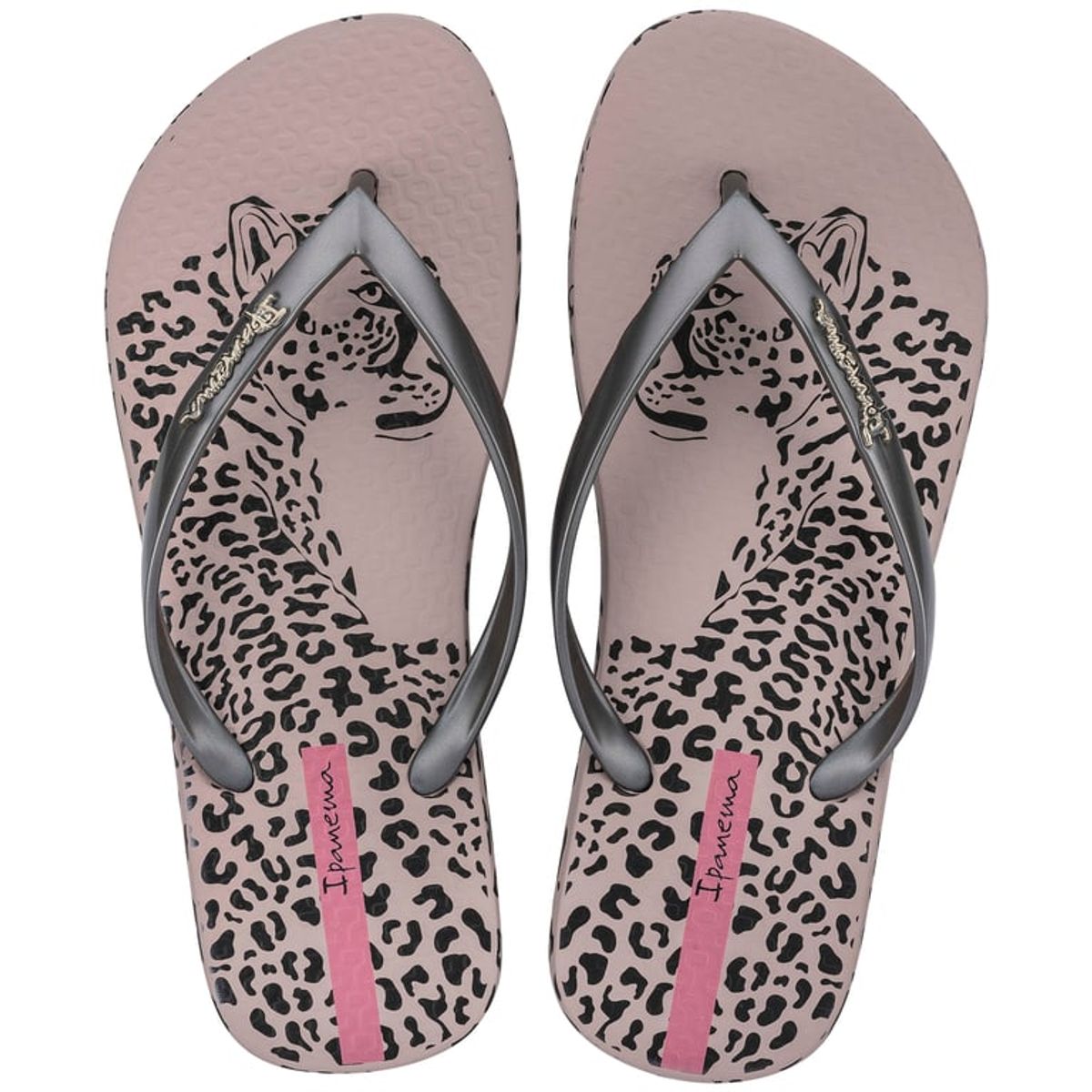 IPANEMA - Sandalia Mujer Negro/Plata Animal Chic Ipanema