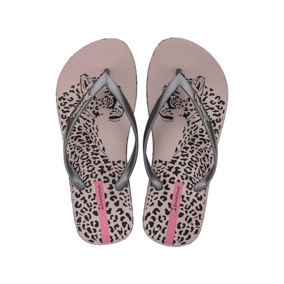 IPANEMA - Sandalia Mujer Negro/Plata Animal Chic Ipanema