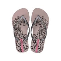 Sandalia Mujer Negro/Plata Animal Chic