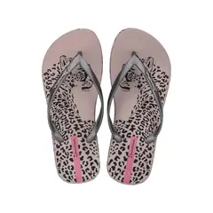 IPANEMA - Sandalia Mujer Negro/Plata Animal Chic