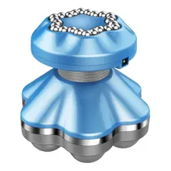 IMPORTCLICK - Mini Masajeador Portátil Mano 10x9 CM Celeste