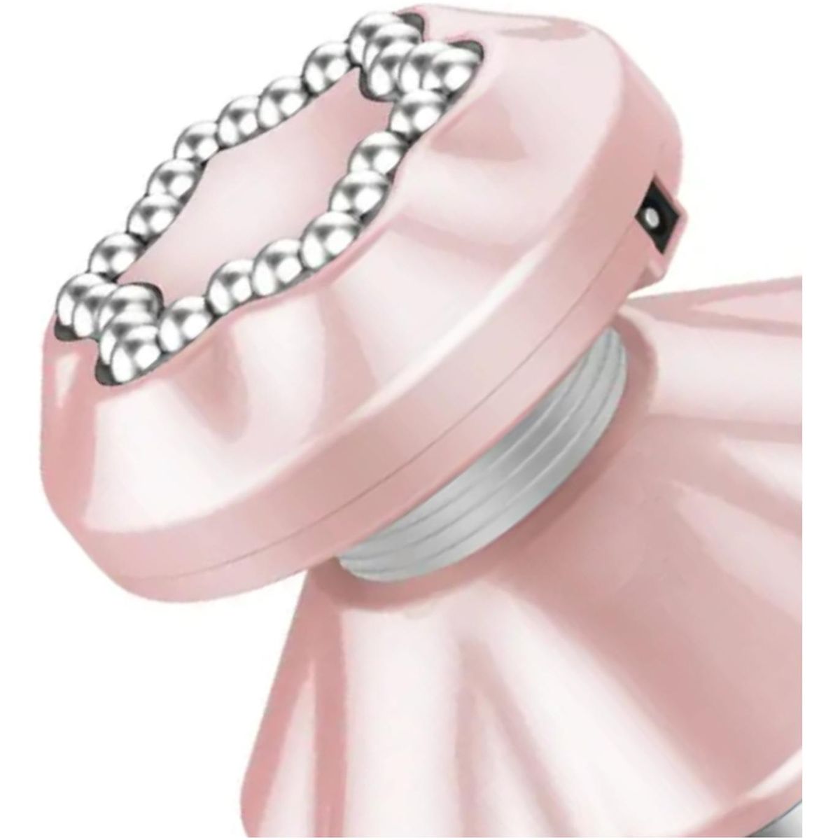 IMPORTCLICK - Mini Masajeador Portátil Mano 10x9 CM Rosado