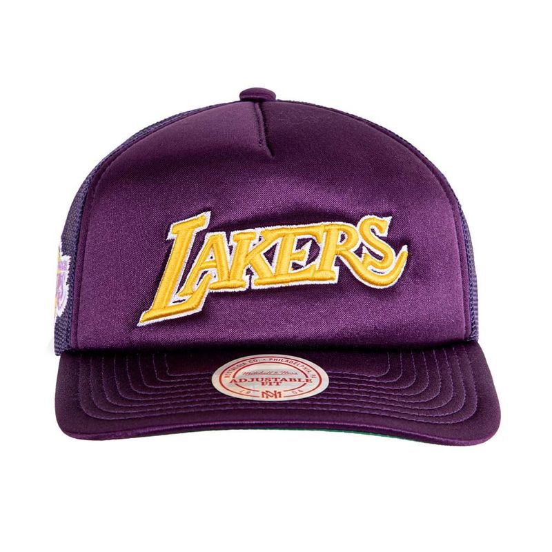 MITCHELL & NESS - Jockey Gorro Trucker Nba Los Angeles Lakers Morado Mitchell And Ness