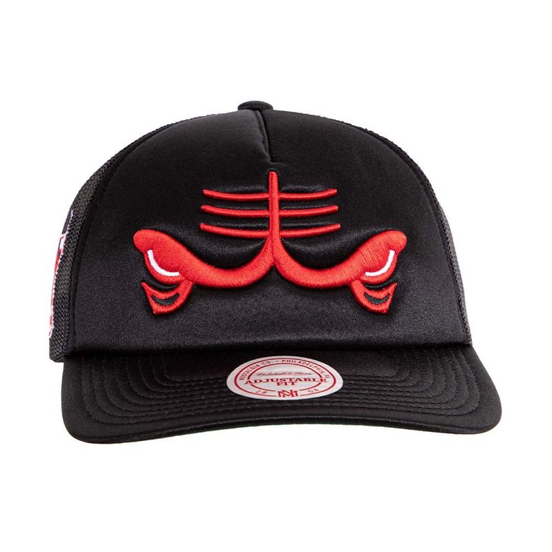 MITCHELL & NESS - Jockey Gorro Trucker Nba Chicago Bulls Negro Mitchell And Ness